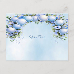 Blue Balloons Postcard