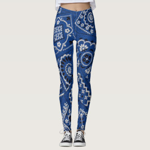 Blue Bandana leggings