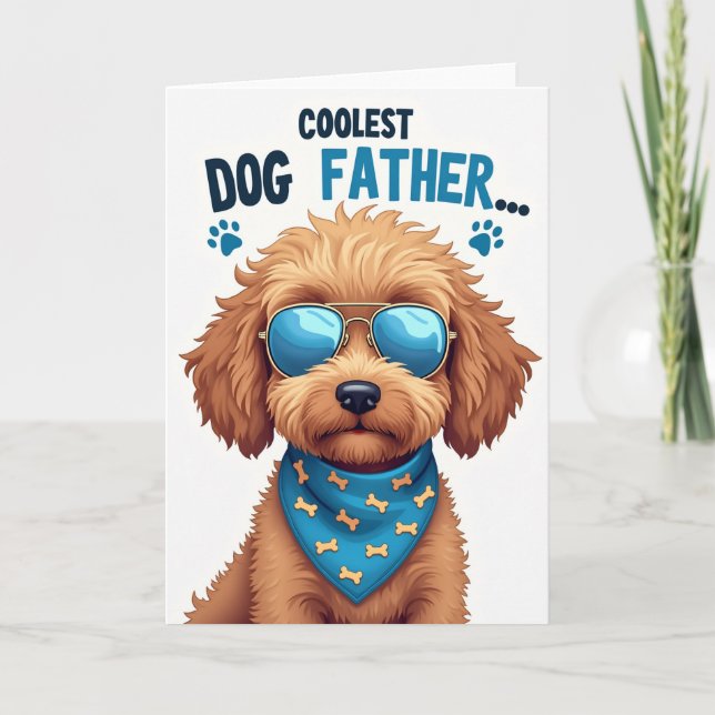 Blue Bandanna Fathers Day Card (Front)