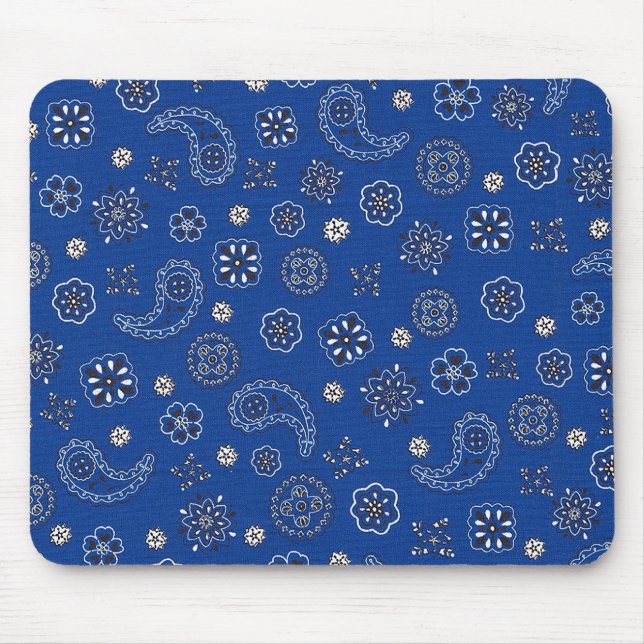 Blue Bandanna Mousepad (Front)
