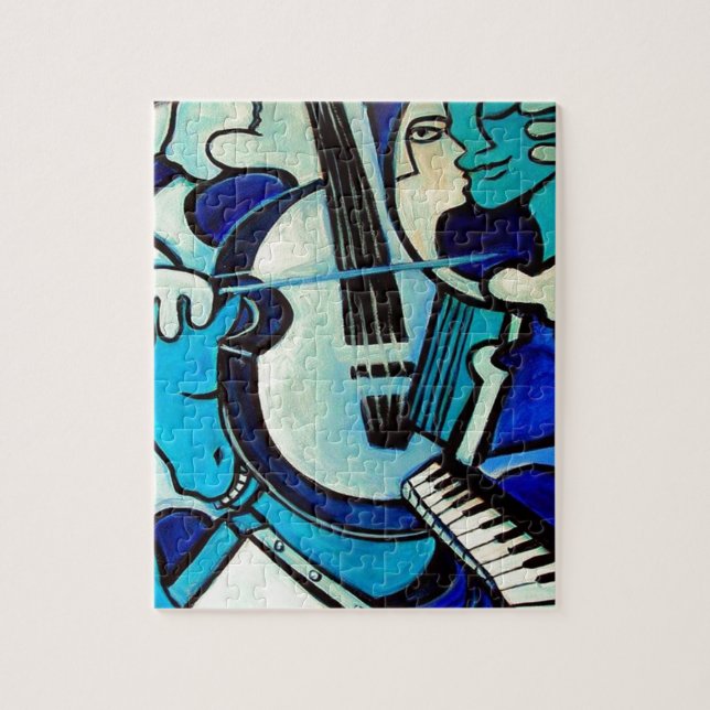 Blue Bang Jigsaw Puzzle (Vertical)