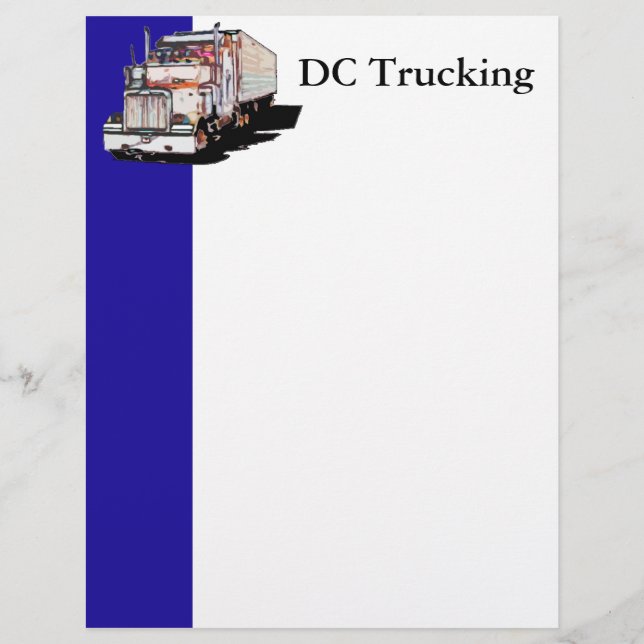 Blue Bar Trucking letterhead (Front)