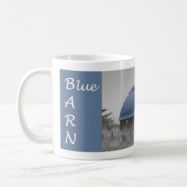 Blue Barn Mug (Left)