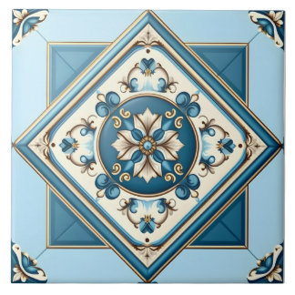 Blue Baroque Mediterranean Tile