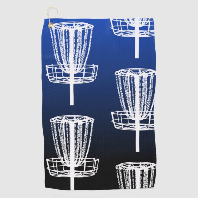 Blue Basket disc golf towel (Front)