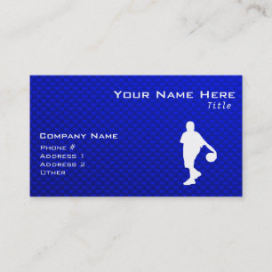 Blue Basketball Business Card