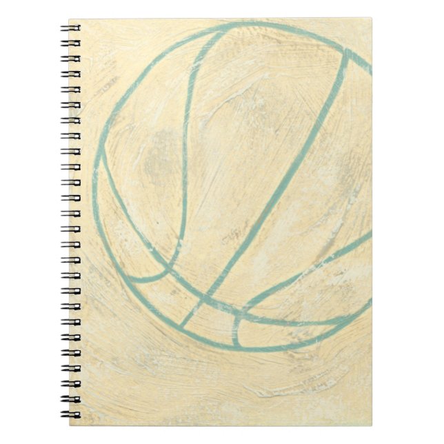 Blue Basketball by Chariklia Zarris Notebook (Front)