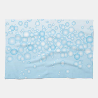 Blue Bath Bubbles Tea Towel