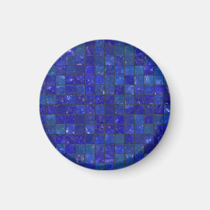Blue Bathroom Tiles Magnet