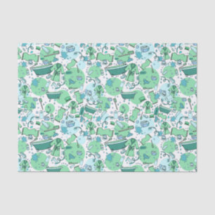Blue Bathtime Fun Restroom Themed Tissue Paper