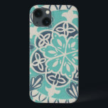 Blue Batik Tile I iPhone 13 Case<br><div class="desc">Floral</div>