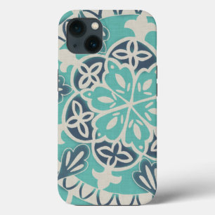 Blue Batik Tile I iPhone 13 Case