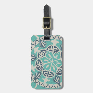 Blue Batik Tile I Luggage Tag