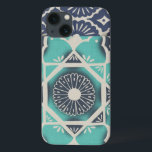 Blue Batik Tile II iPhone 13 Case<br><div class="desc">Floral</div>