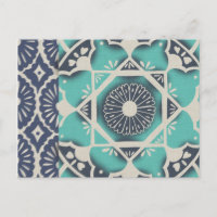 Blue Batik Tile II