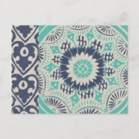 Blue Batik Tile III