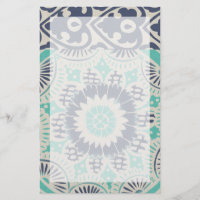 Blue Batik Tile III