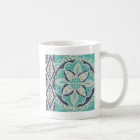Blue Batik Tile IV
