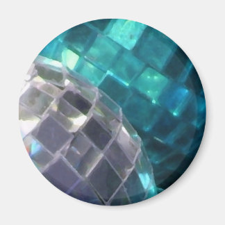 Blue Baubles detail fridge magnet