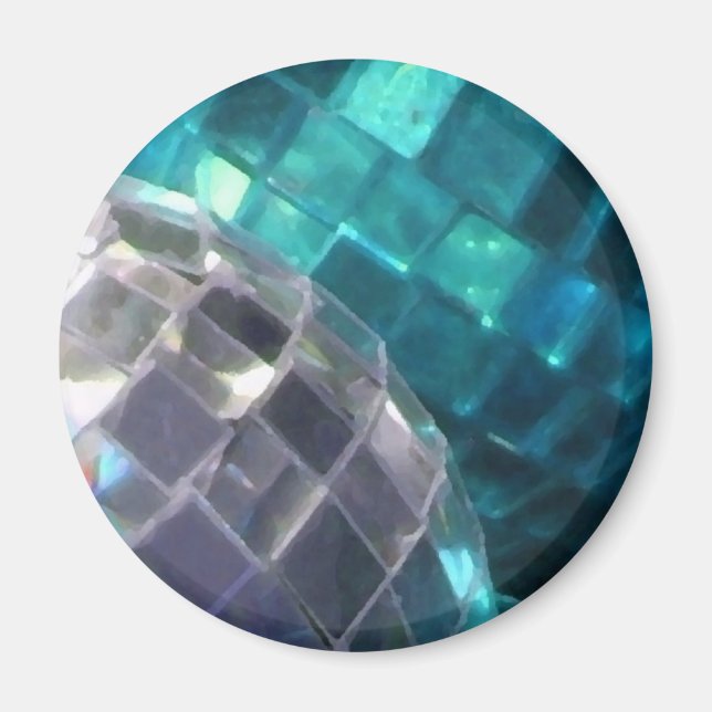 Blue Baubles detail fridge magnet (Front)