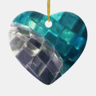 Blue Baubles detail ornament heart