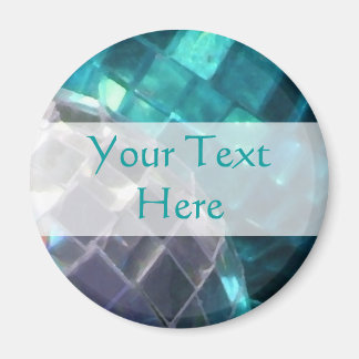 Blue Baubles detail 'Your Text' magnet