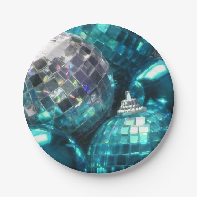 Blue Baubles paper plates (Front)