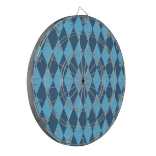 Blue Bavaria Rhombus Flag Pattern Dartboard