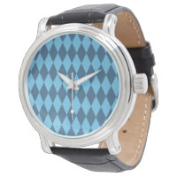 Blue Bavaria Rhombus Flag Pattern