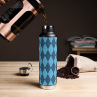 Blue Bavaria Rhombus Flag Pattern