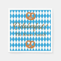 Blue Bavarian Octoberfest Pretzels Personalise