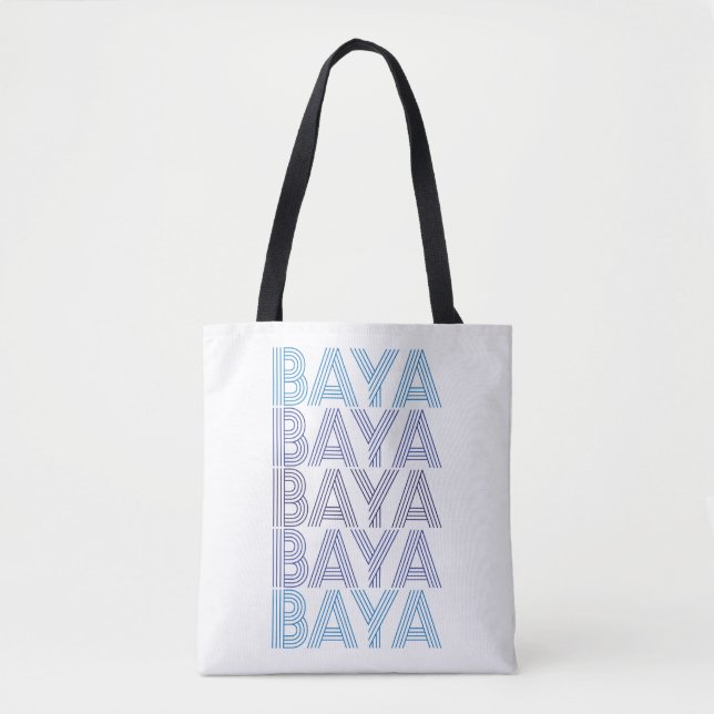 Blue Bayas Tote Bag (Front)