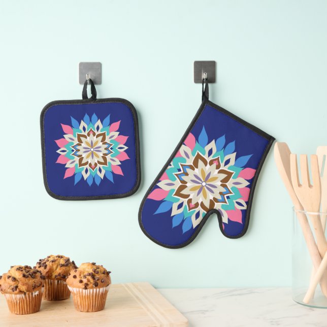 Blue Bayou  Oven Mitt & Pot Holder Set (Insitu(Hanging))