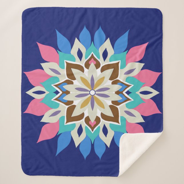 Blue Bayou Sherpa 60 x 80  Blanket (Front)