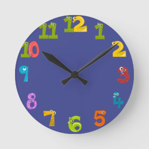 Blue Bayou Solid Colour Round Clock