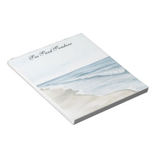 Blue Beach Ocean Notepad