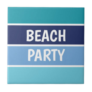 Blue Beach Party Tile