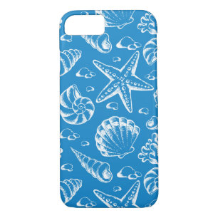 Blue Beach Pattern iPhone 8/7 Case