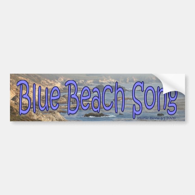 Blue Beach Song™ - Bumper Sticker (Front)
