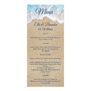 Blue Beach Waves Wedding Menu 2