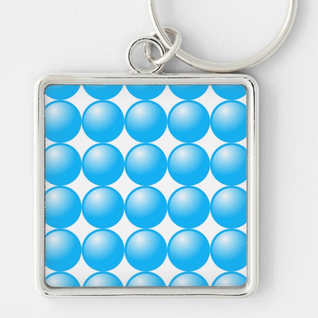 BLUE BEADS KEY RING (Front)