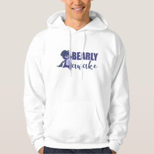 Blue Bear Bearly Awake Cute Bear Teddy Bear Hoodie