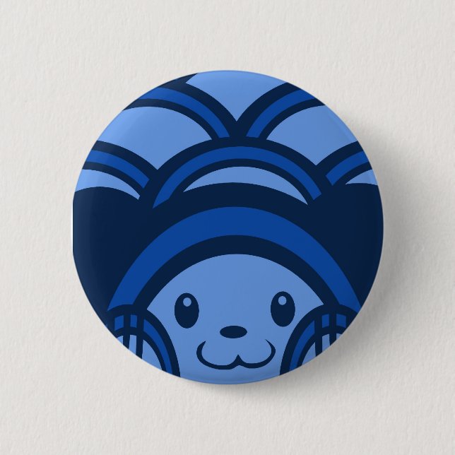 Blue Bear Button (Front)