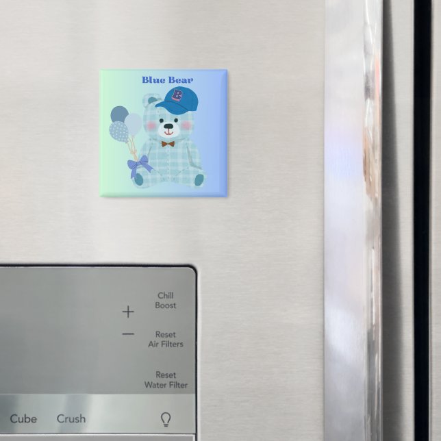 Blue Bear Magnet (In Situ (Fridge))