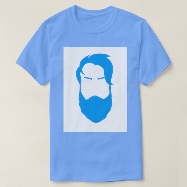 Blue Beard T-Shirt (Design Front)