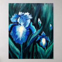 Blue Bearded Iris Garden