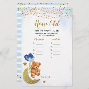 Blue Bearly Baby Shower How Old were The Parents