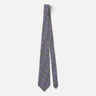 Blue Beast Running Honey Kaleidescope Tie