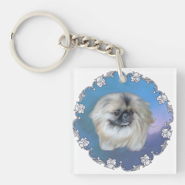 Blue Beauty Key Ring (Front)