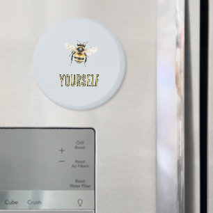 Blue Bee Yourself Magnet